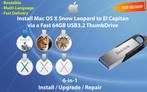 Installeer Mac OS X 10.6.3-10.11.6 via 64GB USB-Stick!! OSX, Computers en Software, Besturingssoftware, Ophalen of Verzenden, Nieuw