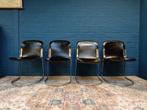 4x Vintage Stoelen Italiaans Design, Huis en Inrichting, Stoelen, Ophalen