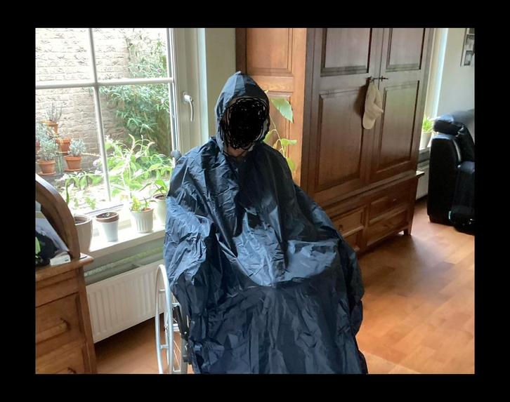 Regencape voor rolstoel, Diversen, Rolstoelen, Zo goed als nieuw, Elektrische rolstoel, Ophalen of Verzenden