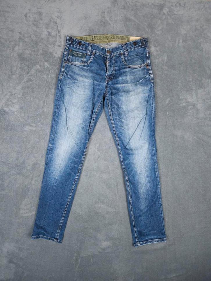 PME Legend Broek Skyhawk W33 L32 Blauw Spijker Stretch Jeans, Kleding | Heren, Spijkerbroeken en Jeans, Zo goed als nieuw, W33 - W34 (confectie 48/50)
