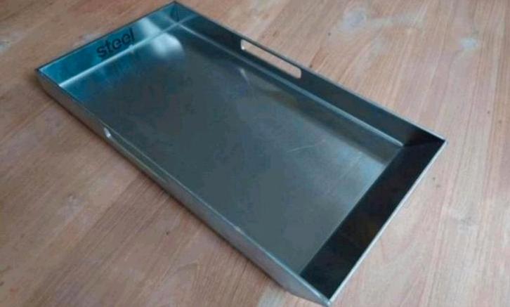 Steel Dienblad / Mancave dienblad / stoer dienblad, NIEUW!, Huis en Inrichting, Woonaccessoires | Dienbladen, Nieuw, Overige materialen