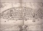 Kampen. Campen.  Campia. Plattegrond Merian  Ca. 1640, Antiek en Kunst, Kunst | Etsen en Gravures, Ophalen of Verzenden