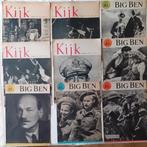 9 Tijdschriften: Kijk en Big Ben 1940's, Boeken, Tijdschriften en Kranten, Ophalen of Verzenden, Gelezen, Overige typen