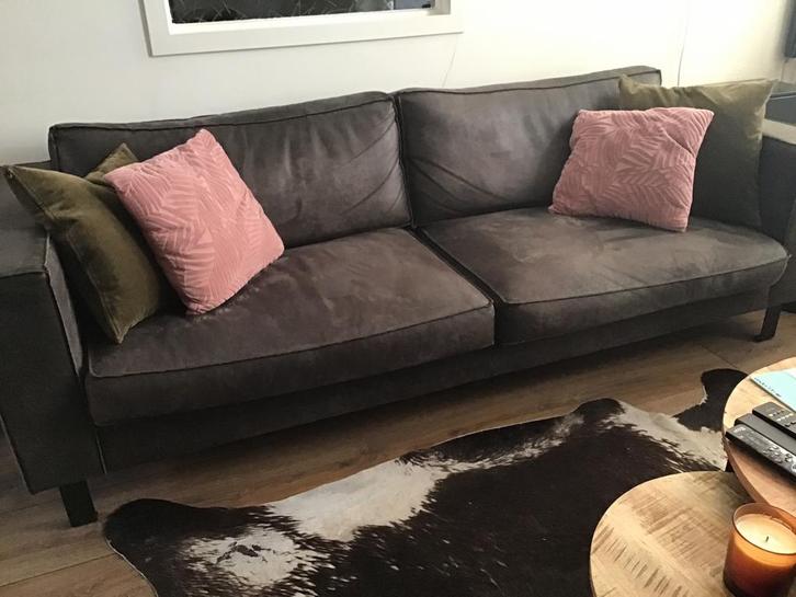 Tazzo 3,5 zitsbank microleder, Huis en Inrichting, Banken | Bankstellen, Gebruikt, Rechte bank, Overige maten, 200 tot 250 cm