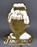 Pimpernel wit op koper stripfiguur speldje ( S_047 ), Verzamelen, Verzenden, Nieuw, Figuurtje, Speldje of Pin