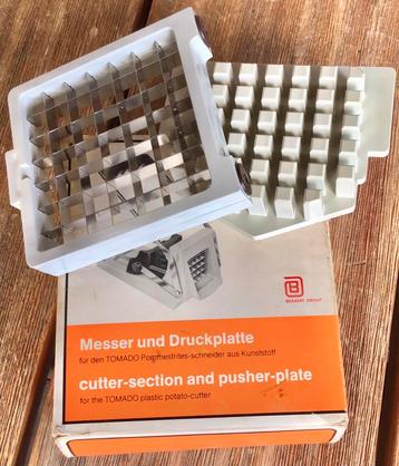 NIEUW!! FRIETMES + DRUKPLAAT VOOR OUDETOMADO FRIETSNIJDER beschikbaar voor biedingen