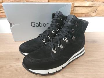 Gabor Comfort veterboots zwart ZGAN mt 5,5 / 38.5 breedte H beschikbaar voor biedingen
