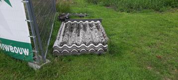 Golfplaat NT grijs 150x110 cm gebruikt asbestvrij [Gratis beschikbaar voor biedingen