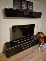 Ikea besta tv meubel + bovenkast hoogglans zwart, Ophalen, Gebruikt, 150 tot 200 cm, Minder dan 100 cm