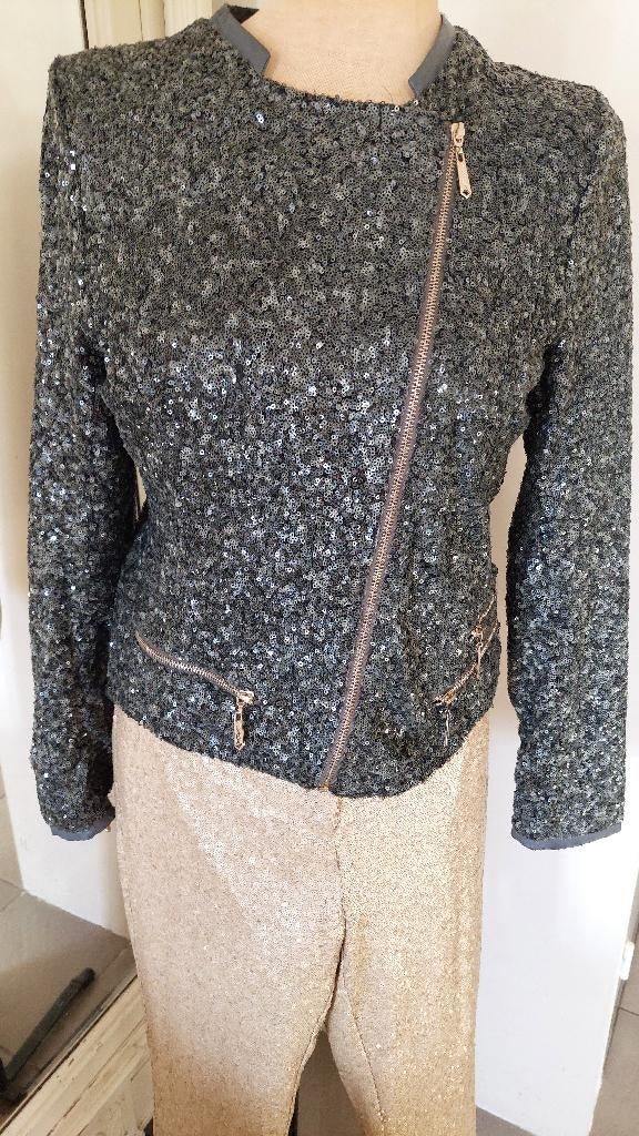 Glitterjasje L -  XL, Maat 42/44 (L), House of Luxury, Ophalen of Verzenden, Jasje