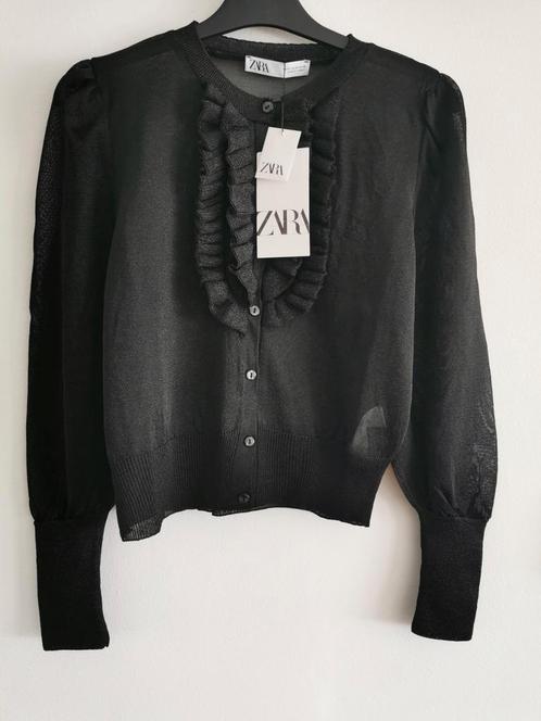 ZARA vest met metaalgaren mt. M, Kleding | Dames, Gelegenheidskleding, Nieuw, Overige typen, Maat 38/40 (M), Zwart, Verzenden