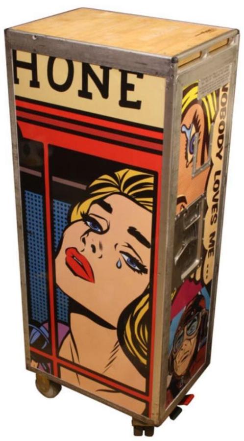 KLM VLIEGTUIGTROLLEY - PopArt - KLM gallycart- Pimms Design, Antiek en Kunst, Kunst | Designobjecten, Ophalen