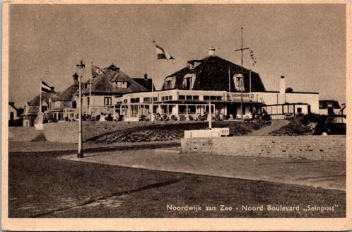 Noordwijk aan Zee - Noord Boulevard Seinpost (1948), Verzamelen, Ansichtkaarten | Nederland, Gelopen, Zuid-Holland, 1940 tot 1960
