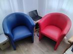 Fauteuil stoelen, Ophalen, Gebruikt, Blauw, Twee