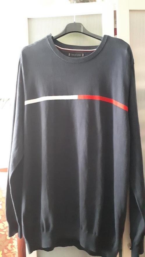 Tommy Hilfiger d.blauwe katoene trui XXL, Kleding | Heren, Truien en Vesten, Zo goed als nieuw, Overige maten, Blauw, Ophalen