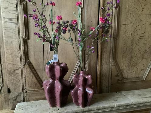 NIEUW leuke set Murkey vazen met eventueel kunstbloemen, Huis en Inrichting, Woonaccessoires | Vazen, Nieuw, Ophalen