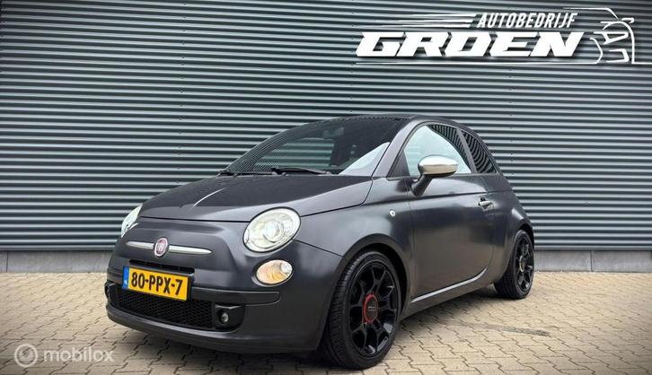 Fiat 500 0.9 TwinAir BlackJack, Auto's, Fiat, Bedrijf, Te koop, ABS, Airbags, Airconditioning, Alarm, Bluetooth, Centrale vergrendeling