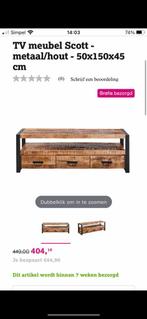 TV-Dressoir Scott, Huis en Inrichting, Ophalen, 100 tot 150 cm, N/A, Zo goed als nieuw