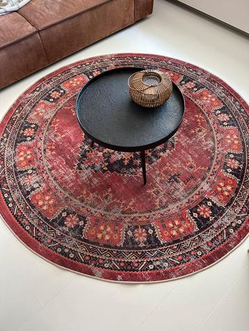 Te koop: vintage-look rond vloerkleed beschikbaar voor biedingen