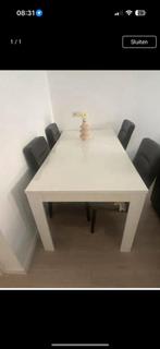 Witte hoogglans tafel, Ophalen of Verzenden