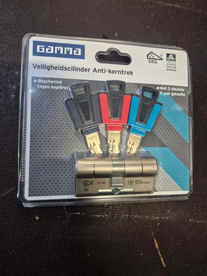 Gamma Veiligheidscilinder Anti-kerntrek Nieuw in Verpakking, Doe-het-zelf en Verbouw, Hang- en Sluitwerk, Nieuw, Ophalen of Verzenden