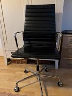 Vitra Eames EA-119 bureaustoel - Zwart leer, Huis en Inrichting, Bureaustoelen, Ophalen of Verzenden, Gebruikt, Zwart, Bureaustoel