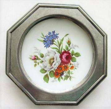 Wanddecoratie bordje - bord landelijk bloemen boerderij	 beschikbaar voor biedingen