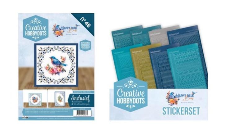 Creative Hobbydots set Happy Blue Birds Berrie's Beauties, Hobby en Vrije tijd, Kaarten | Zelf maken, Nieuw, Overige typen, Dieren