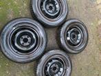 Set winterbanden 185/65 R15 met stalen velgen Citroën C3, Auto-onderdelen, Banden en Velgen, 15 inch, Velg(en), Gebruikt, Personenwagen