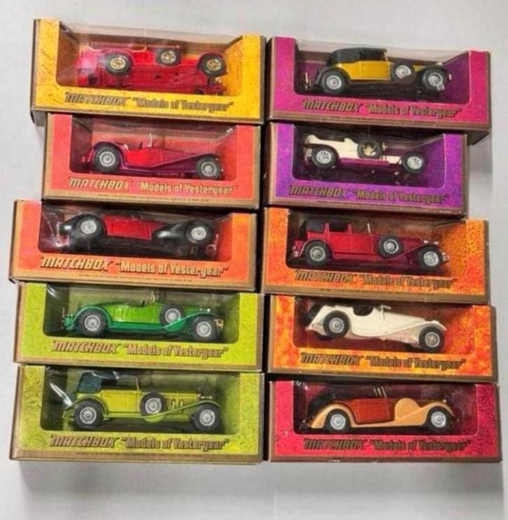 10x Matchbox models of Yesteryear in doos Modelauto oldtimer, Hobby en Vrije tijd, Modelauto's | 1:43, Nieuw, Auto, Overige merken