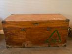 Oude houten legerkist 105x52x50,5 (lxbxh), Huis en Inrichting, Woonaccessoires | Kisten, Ophalen, Gebruikt, Minder dan 50 cm