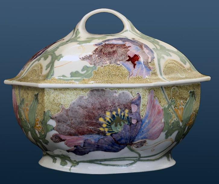 Rozenburg Eierschaal bonbonniere (Nr.:432), Antiek en Kunst, Antiek | Keramiek en Aardewerk, Ophalen of Verzenden