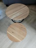 Salontafels eikenhout, Huis en Inrichting, Tafels | Salontafels, Ophalen, 50 tot 100 cm, 50 tot 100 cm, Zo goed als nieuw