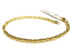 14 Karaat Gouden Koningsarmband Byzantijns - 18 cm / 7,7 g, Sieraden, Tassen en Uiterlijk, Armbanden, Onbekend, Nieuw, Ophalen of Verzenden