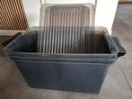 Opbergbox zwart met wieltjes - 3 stuks - 60x3336cm, Doe-het-zelf en Verbouw, Kratten en Dozen, Ophalen of Verzenden, Zo goed als nieuw