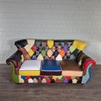 26009 Chesterfield Bank Leder Model Carnaval 1,90 m, Huis en Inrichting, Banken | Bankstellen, Ophalen, 150 tot 200 cm, Chesterfield