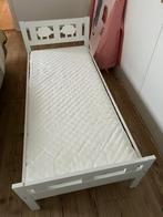 ZGAN Ledikant, Peuterbed, kinderbed incl matras en zijsteun, Ophalen, 70 tot 85 cm, 140 tot 160 cm, Zo goed als nieuw
