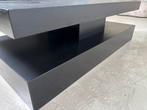Eiken salontafel , hotel chique , zwarte salontafel, Biels, Ophalen of Verzenden, Zo goed als nieuw, 50 cm of meer