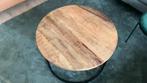 Ronde salontafel, Huis en Inrichting, Tafels | Salontafels, Ophalen of Verzenden, Zo goed als nieuw, Rond, Metaal