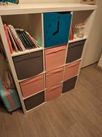 Kallax 12 vaks kast met opbergbakken, Ophalen, Zo goed als nieuw, 25 tot 50 cm, Minder dan 100 cm