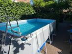 Zwembad Powersteel 4 bij 2 m, zandfilterpomp, complete set, Ophalen, Gebruikt, 200 tot 300 cm, 80 tot 120 cm