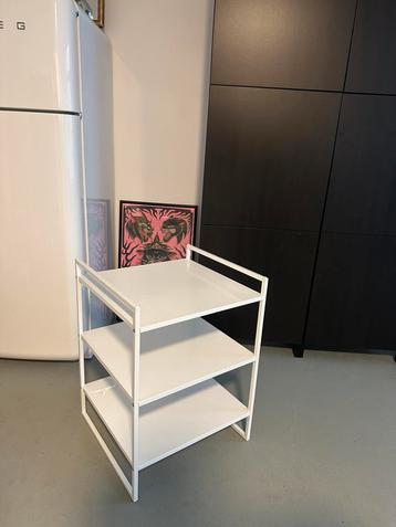 IKEA Jonaxel stellingkast bijzettafel tafel kast kastje wit beschikbaar voor biedingen