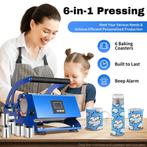 Hittepers - 6-in-1 Cup Heat Press Machine, Hobby en Vrije tijd, Niet ingevuld, Verzenden, Niet ingevuld, Nieuw