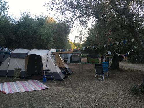 Katoenen tent 4 personen base camp mendosa IV, Caravans en Kamperen, Tenten, Zo goed als nieuw, Ophalen