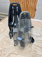 Yepp Fietsstoeltjes Voor & Achter + Windscherm, Fietsen en Brommers, Ophalen, Gebruikt, Achterzitje, Voetsteuntjes