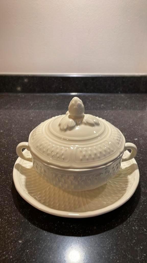 Gien Grain de Rice Soepkommen, Antiek en Kunst, Antiek | Keramiek en Aardewerk, Ophalen of Verzenden