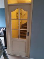 2 Opdekdeuren 83x201cm - Links en Rechts - Bladmotief, Ophalen, Gebruikt, 80 tot 100 cm, Binnendeur