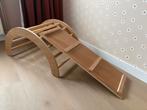 Houten klimboog met glijbaan/plank montessori, Kinderen en Baby's, Speelgoed | Houten speelgoed, Ophalen, Zo goed als nieuw