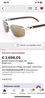 zonnebril zonnebril hout 22 k verg met 4 sets nwe ramen, Ophalen, Zo goed als nieuw, Zonnebril, Overige merken