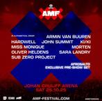 2 kaartjes AMF ADE zaterdag 25 oktober Amsterdam, Twee personen